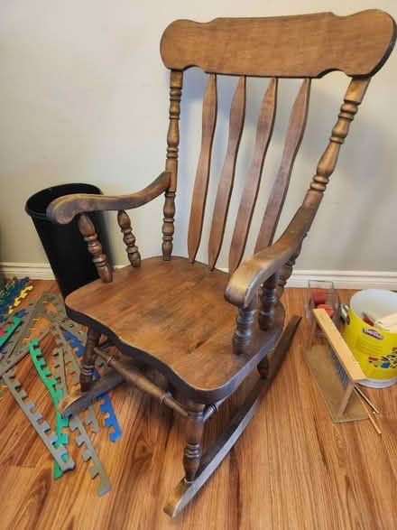 Photo of free Solid wood rocking chair (Brant st/Dundas) #1