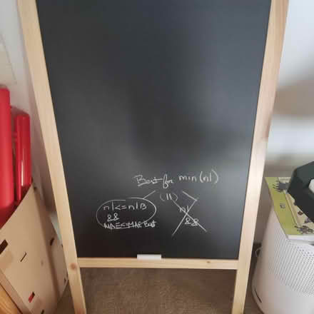 Photo of free Chalkboard with chalk (West Clawson) #1