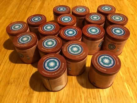 Photo of free Set of 14 small matching tins (Upper Saddle River NJ 07458) #1