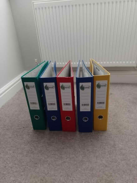 Photo of free Lever arch files. 5. Unused (Loughborough) #1