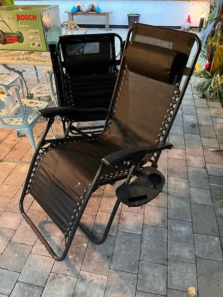 Photo of free Set of two garden sun loungers (Lode, CB25 NorthEast Cambridge) #2
