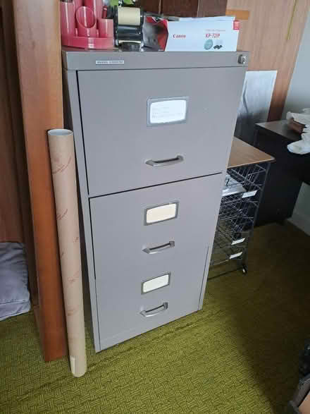 Photo of free Two drawer filing cabinet (Llangwstenin LL28) #1