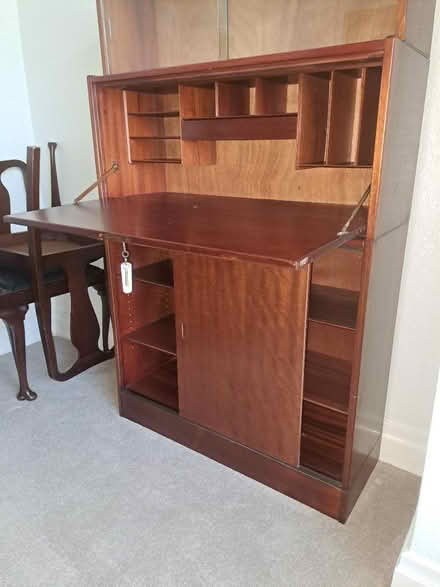 Photo of free Desk / bookcase (Llangwstenin LL28) #2