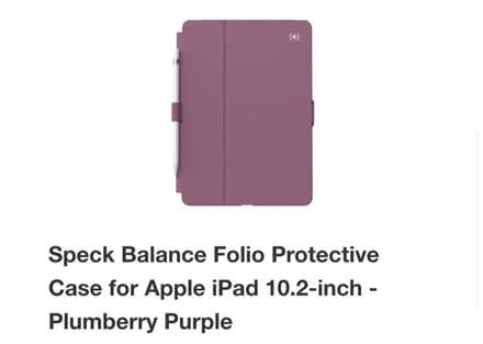 Photo of free Speck iPad case 10.2 inch (Michigan Park) #1