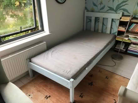 Photo of free IKEA full length single bed with mattress (Lansdown) #2