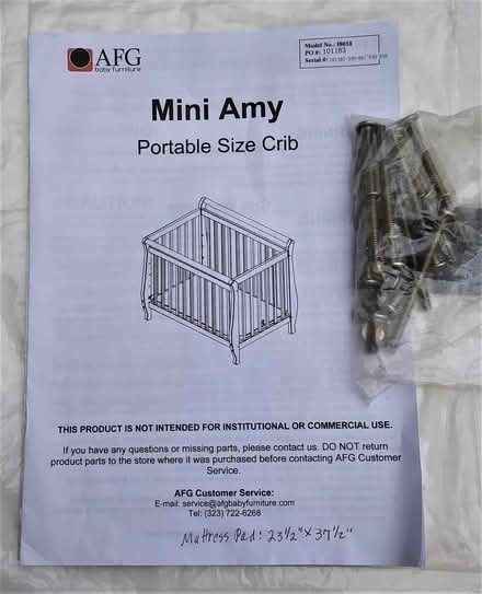 Photo of free Crib for young infant (1690 Swan Lake Ave, Swanville) #3