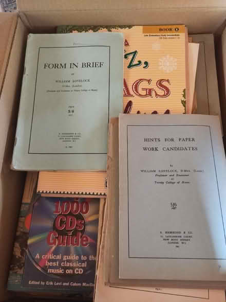 Photo of free Boxes of Violin and Piano music (Radley) #1