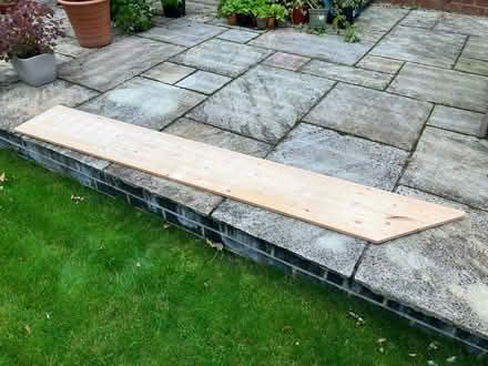 Photo of free Wood shelf and wall brackets (Stamford PE9) #1