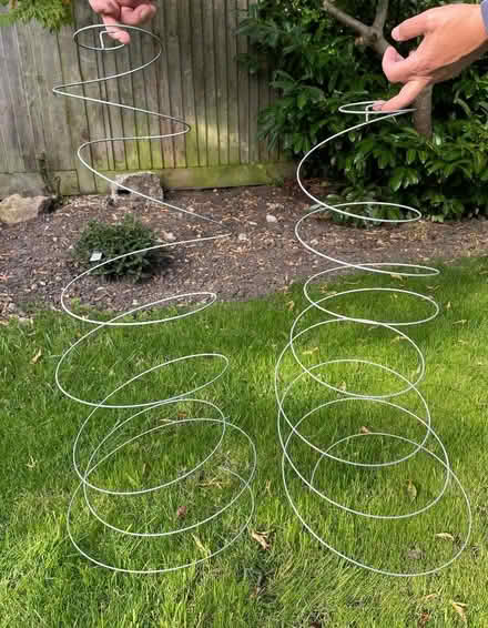 Photo of free Plant spring supports x 2 - metal (Eastbourne BN20) #1