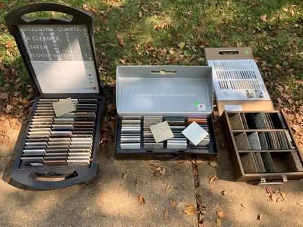 Photo of free 4” “tile” - samples of countertop (Chesterfield) #1
