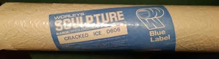 Photo of free roll of 'sculptured' wall paper 'cracked ice' (Leigh-on-Sea SS9) #1