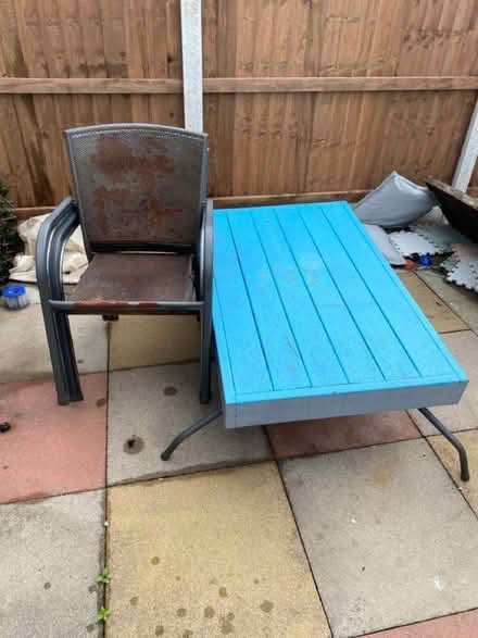 Photo of free Outdoor chairs and table (Morecambe LA4) #2