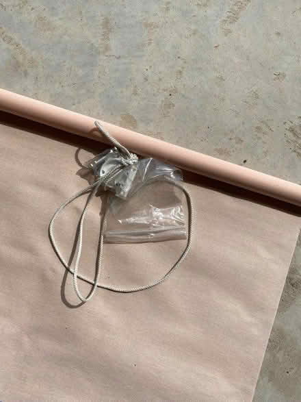 Photo of free Stencilled peach blind & fittings (Wells BA5) #1