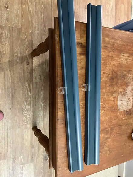 Photo of free Blue accordion-style window blinds (Ossining, NY, Ann Street) #1