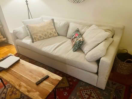 Photo of free 83 inch square arm sofa (Takoma Park, MD) #1