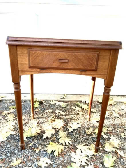 Photo of free Side table (former sewing cabinet) (Brunswick/Glenwood Basin) #2