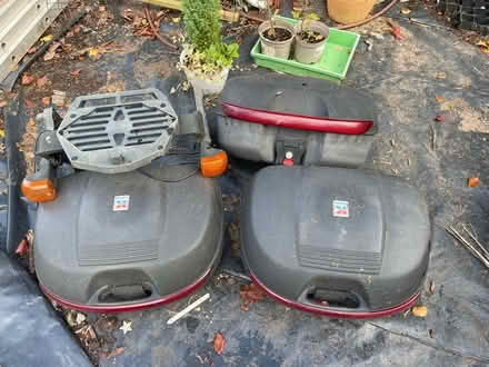 Photo of free Kappa Motorbike panniers and rack (Compton Martin BS40) #1