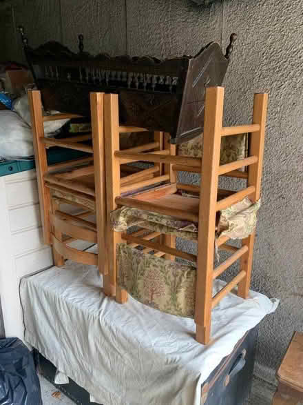 Photo of free 5 Pine chairs (Teddington TW11) #1