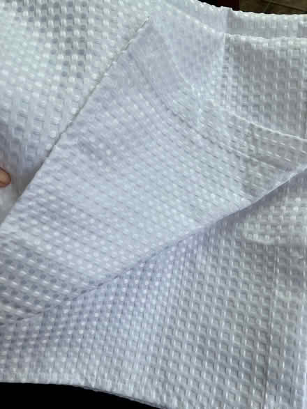 Photo of free Bright White Fabric Shower Curtain (Big Bethel/Saunders HPT) #1