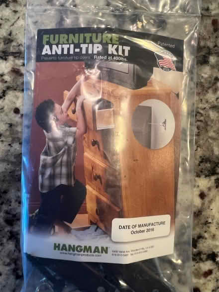 Photo of free Anti tip kit (Marriottsville) #2