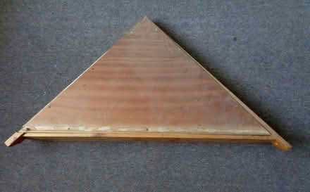 Photo of free corner shelf with a curtain rail to create mini-wardrobe (New Marston OX3) #2