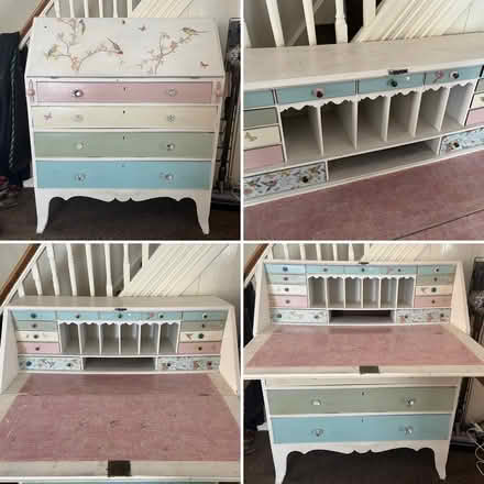 Photo of free solid wooden vintage bureau desk (East Hull HU9 2) #1
