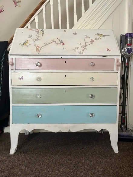 Photo of free solid wooden vintage bureau desk (East Hull HU9 2) #2