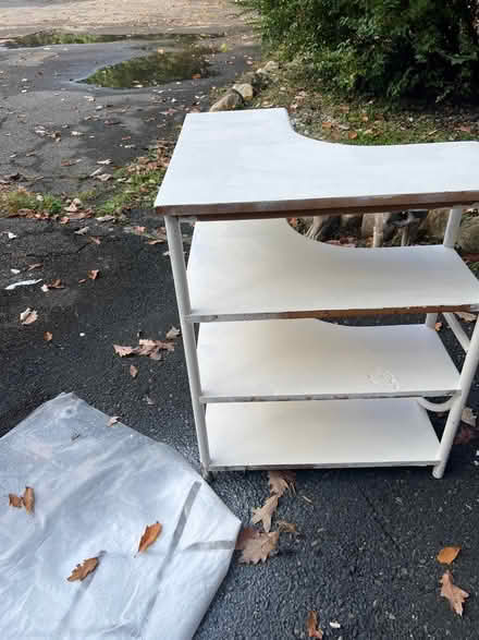 Photo of free Corner shelf unit (102 n Washington Ave hartsd) #2