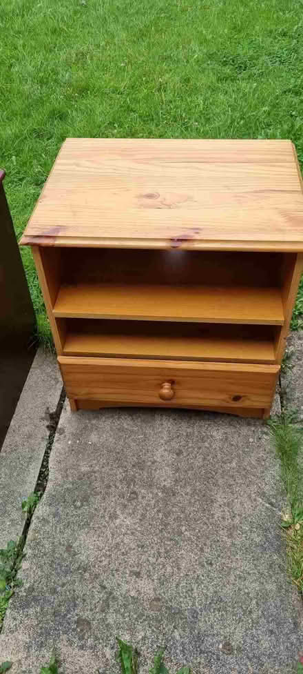 Photo of free Pine bedside table. Old but good condition. (East Dene S65) #1
