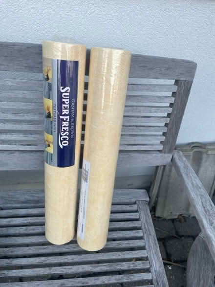 Photo of free 2 rolls pale yellow wall paper (Hove) #1