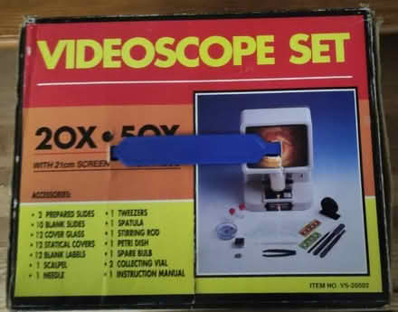 Photo of free Childs microscope 20x & 50x magnification – Videoscope 21 cm (Sherwood KT13) #1