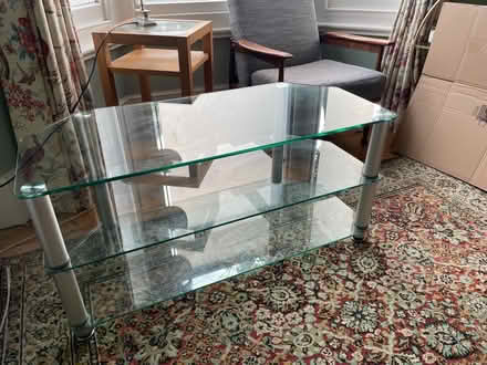 Photo of free Large Glass TV/AV stand (Brixton, SW4) #1