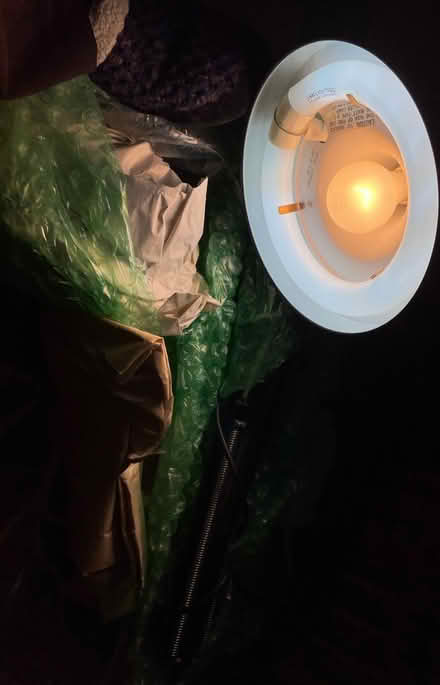 Photo of free Desk lamp, adjustable w 2 bulbs (Watertown near Belmont) #1