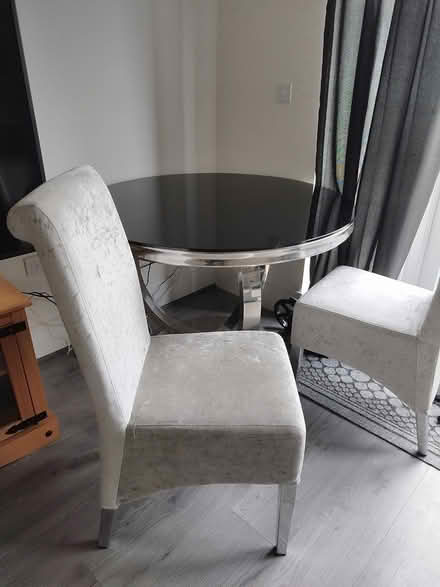 Photo of free Solid glass round dining table (Ellesmere Port) #1