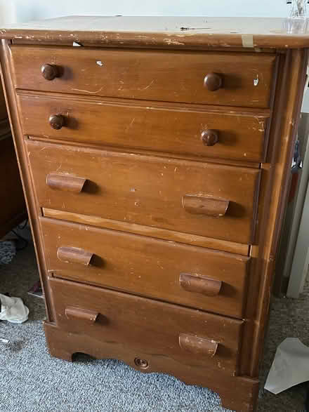 Photo of free Wood dresser 4 drawer (Bristol) #2