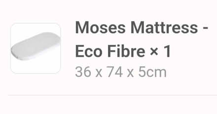 Photo of free Moses basket mattress (Clontarf) #2