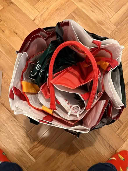 Photo of free Approx. 20 sturdy grocery bags (Lode, CB25 NorthEast Cambridge) #1