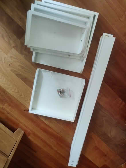 Photo of free White Ikea ladder shelves (West End) #3
