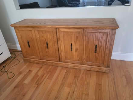 Photo of free Wooden cabinet (Winston Churchill and Derry) #1