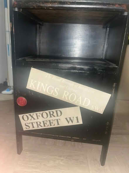 Photo of free Up cycled black bedside cabinet (Hasland S41) #3