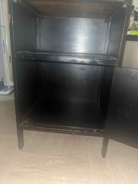 Photo of free Up cycled black bedside cabinet (Hasland S41) #4