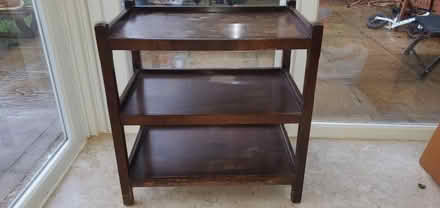 Photo of free Dark wood trolley. (Twyford RG10) #1