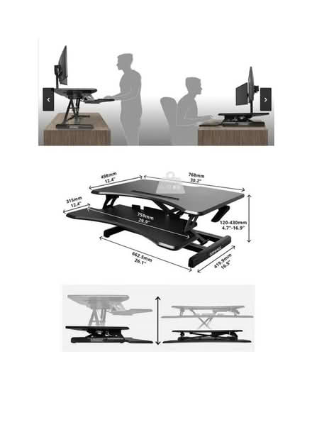Photo of free Sit-Stand desk (N8 Hornsey/crouch End) #2