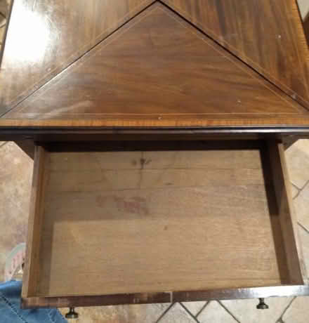 Photo of free Mahogany games table (Baldock (SG7)) #3
