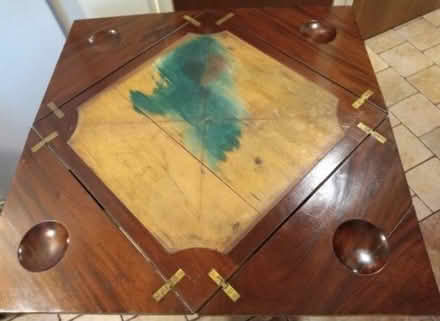 Photo of free Mahogany games table (Baldock (SG7)) #2