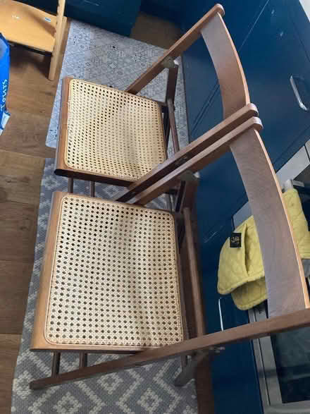 Photo of free Two rattan folding chairs - in need of repair (Abbeville Village SW4) #3