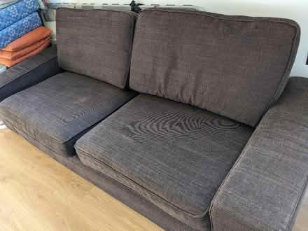 Photo of free 3 seater IKEA sofa - dark brown (Cassiobury, Watford WD17) #2