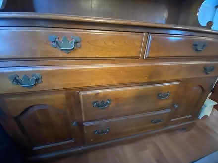 Photo of free Vintage wood hutch (07716) #2