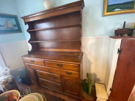 Photo of free Vintage wood hutch (07716) #1