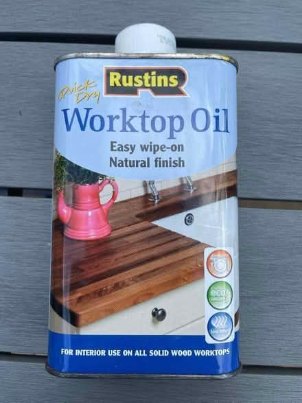 Photo of free Worktop oil (Rustins) half tin (Eastbourne BN20) #1